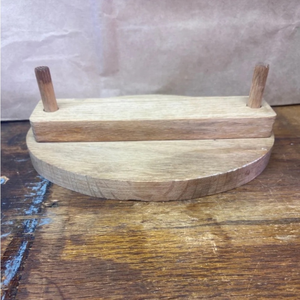 Hand Crafted 2piece rustic natural Wooden Napkin Holder Naturecore cottage core